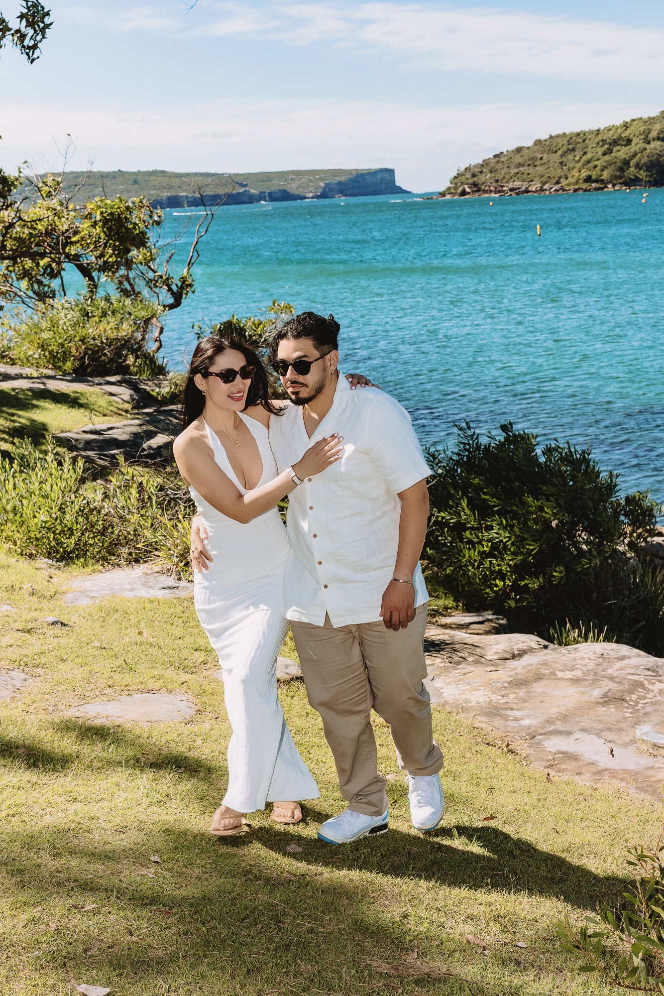 Angela and Harold by the bay in Sydney